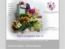 Tablet Screenshot of flowerinfusion.com.au